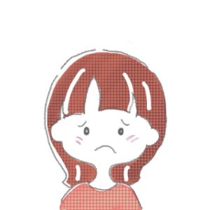 困った顔2