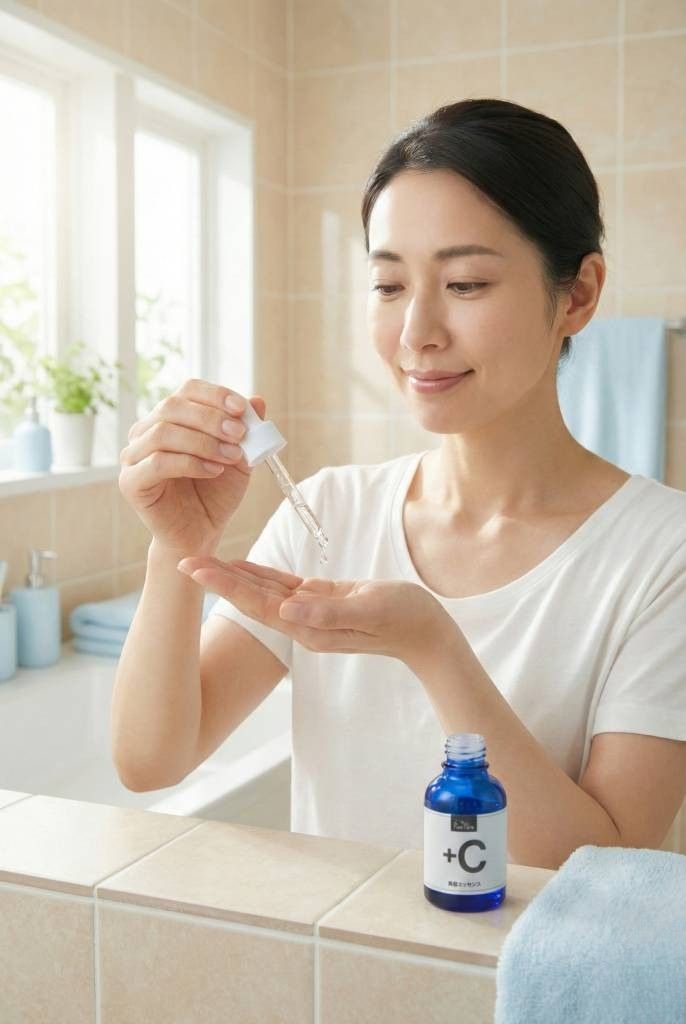 ビタミン7Cエッセンス使用イメージ